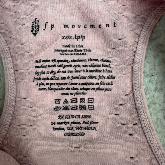 Free People Movement Venus Tank Top Womens XS/S Seamless Racerback Athletic Pink - Picture 8 of 8